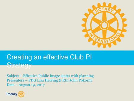 Creating an effective Club PI Strategy