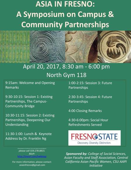 Asia In Fresno: A Symposium on Campus & Community Partnerships ```