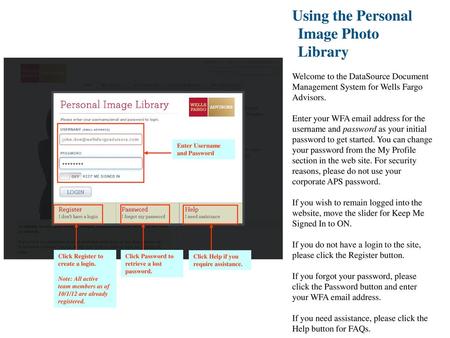 Using the Personal Image Photo Library