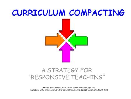 CURRICULUM COMPACTING