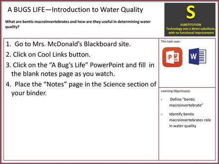 A BUGS LIFE—Introduction to Water Quality