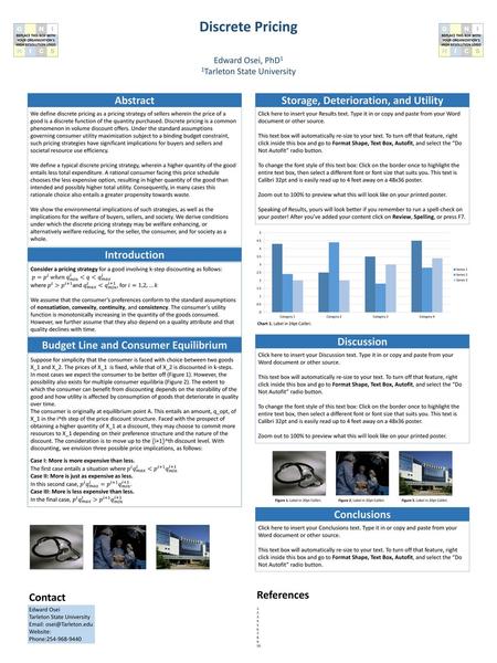 Discrete Pricing Abstract Storage, Deterioration, and Utility