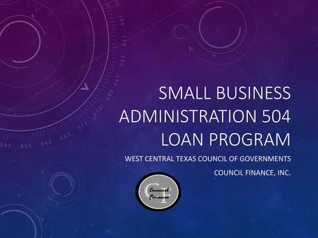 Small Business Administration 504 Loan Program