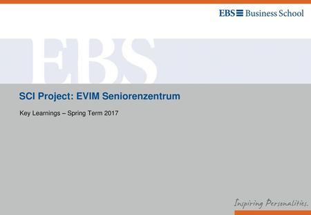 EVIM Seniorenzentrum Walluf – 3 Key Learnings