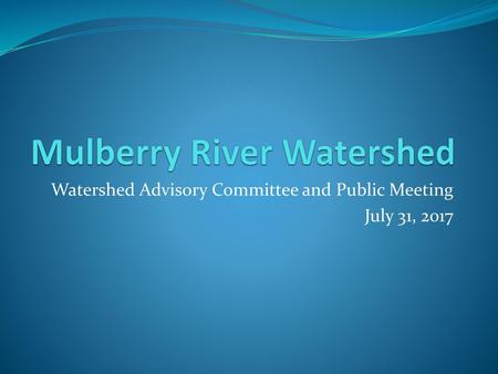 Mulberry River Watershed