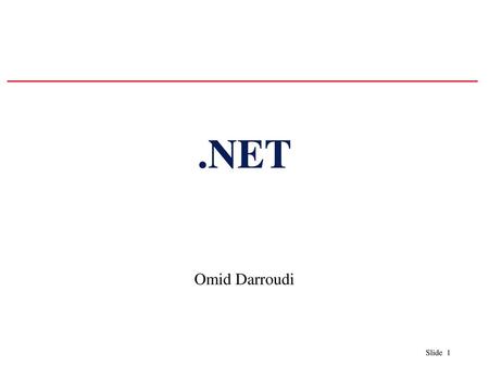 .NET Omid Darroudi.