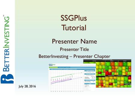 BetterInvesting – Presenter Chapter