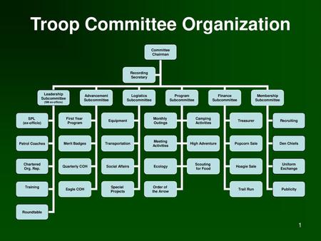 Troop Committee Organization