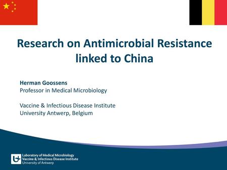 Research on Antimicrobial Resistance