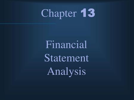 Financial Statement Analysis