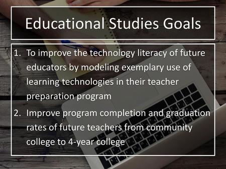 Educational Studies Goals