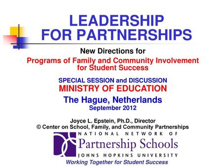 LEADERSHIP FOR PARTNERSHIPS