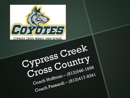 Cypress Creek Cross Country