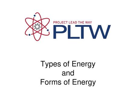 Types of Energy and Forms of Energy