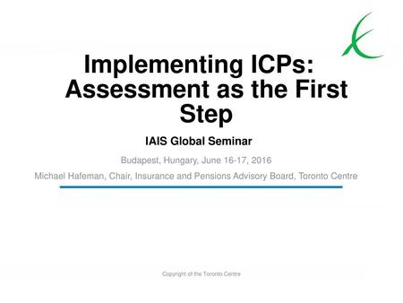 Implementing ICPs: Assessment as the First Step