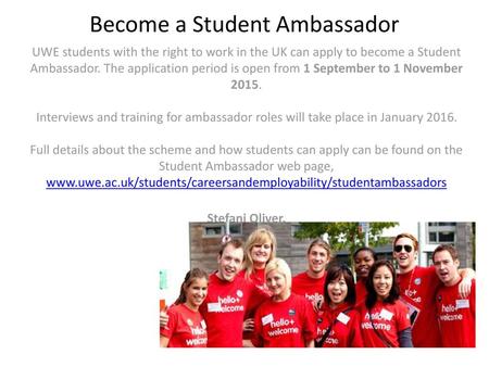 Become a Student Ambassador