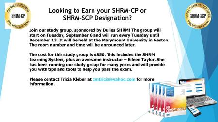 Looking to Earn your SHRM-CP or SHRM-SCP Designation?