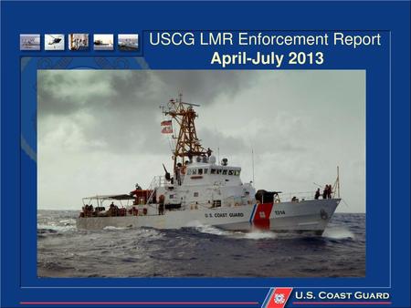 USCG LMR Enforcement Report April-July 2013