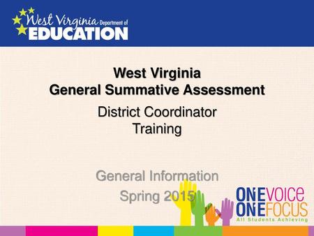 District Coordinator Training