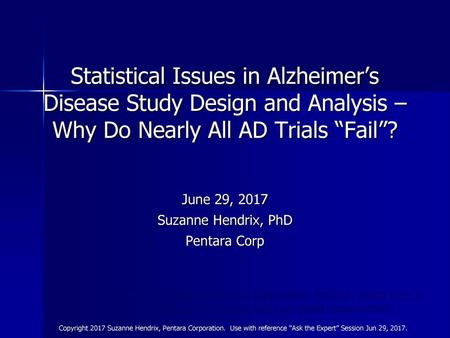 June 29, 2017 Suzanne Hendrix, PhD Pentara Corp