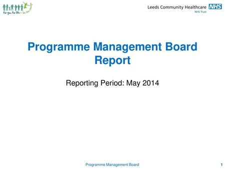 Programme Management Board