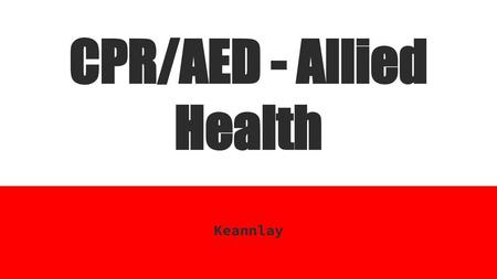 CPR/AED - Allied Health