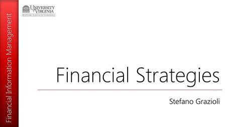 Financial Strategies Stefano Grazioli.