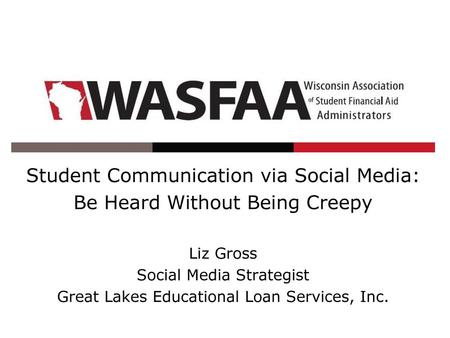 Student Communication via Social Media: Be Heard Without Being Creepy