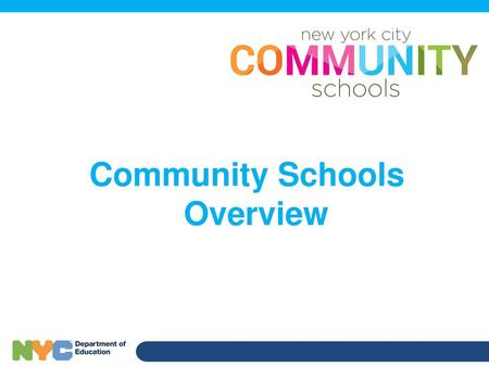 Community Schools Overview