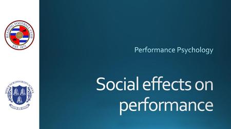 Social effects on performance