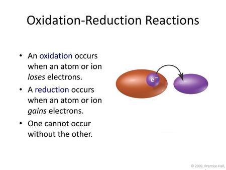 Oxidation-Reduction Reactions