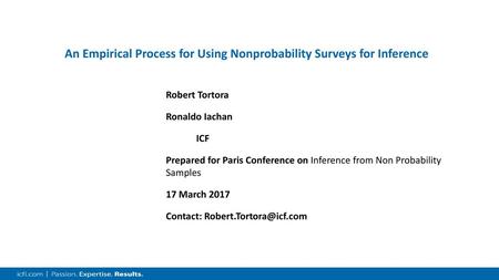 An Empirical Process for Using Nonprobability Surveys for Inference