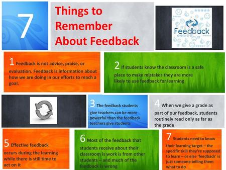 7 Things to Remember About Feedback