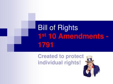 Bill of Rights 1st 10 Amendments