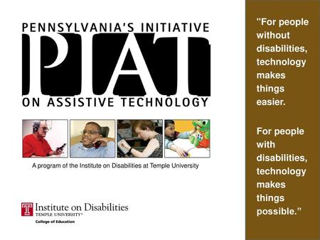 A program of the Institute on Disabilities at Temple University