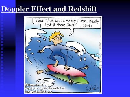 Doppler Effect and Redshift