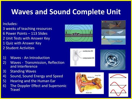 Waves and Sound Complete Unit