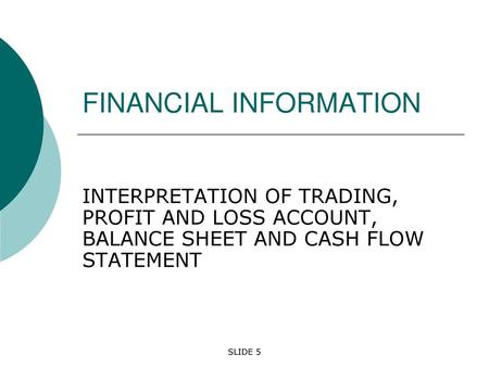 FINANCIAL INFORMATION