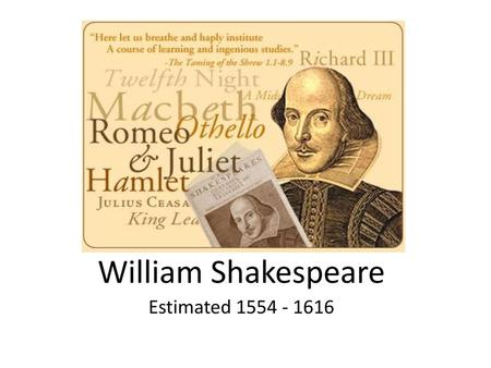 William Shakespeare Estimated