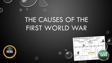 The causes of the first world war