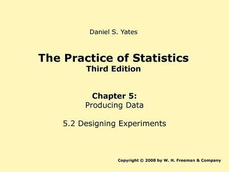 The Practice of Statistics