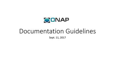 Documentation Guidelines