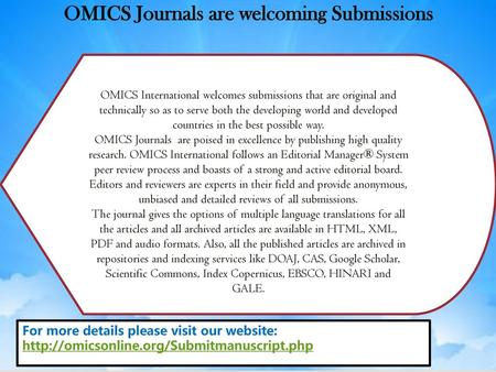 OMICS Journals are welcoming Submissions