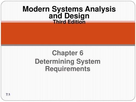 Modern Systems Analysis and Design Third Edition