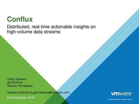 Distributed, real-time actionable insights on high-volume data streams