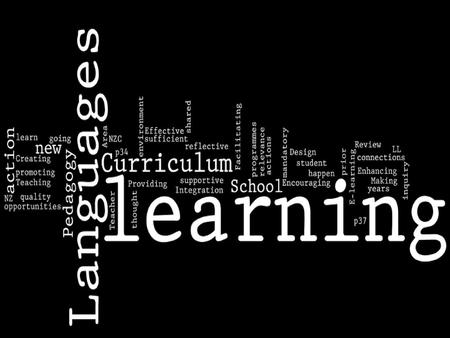 E-Learning in Learning Languages