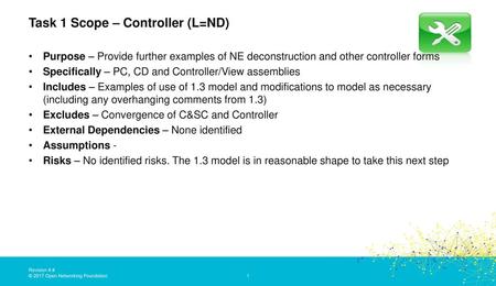 Task 1 Scope – Controller (L=ND)