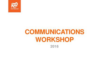 COMMUNICATIONS workshop