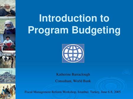 Introduction to Program Budgeting