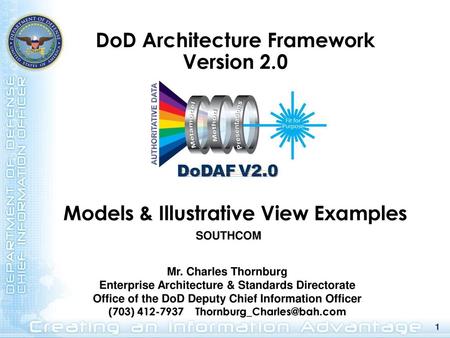 DoD Architecture Framework Version 2.0